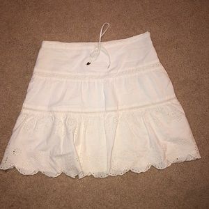 Summer White Cotton Skirt
